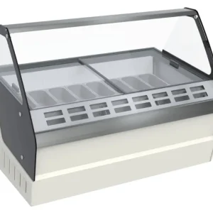 Superprijs HorecaTraders Schepijsvitrine | -15/-22°C| 230V | 141x77x65.3cm