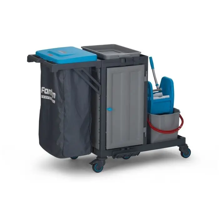 Combisteel Schoonmaak wagen| kunststof| Professioneel |uitgebreid Speciale Aanbieding