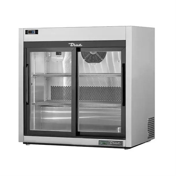 True Schuifdeur Backbarkoeler RVS 89,3h x 91,5b x 53,4d cm | Premium series Actieprijs