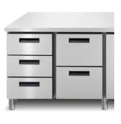 Afinox Schuifladenblok Koelwerkbank - LINEAR 704 I/A TN | 2 Formaten Gereduceerde Prijs