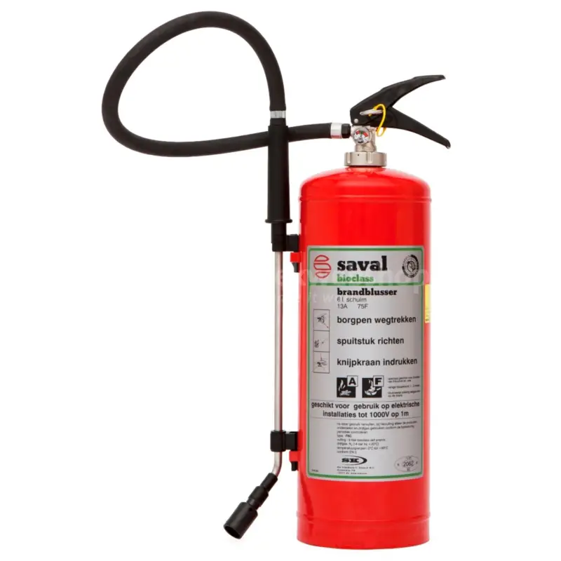 Saval Schuimblusser – 6L, Handmatig, Brandklasse F, Staal Fabrieksprijs