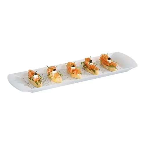 Bestel Nu HorecaTraders Serveerplateau | 1.22kg |Porselein | GN2/4 | 16.2 x 53 x 2 cm
