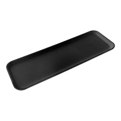 Snelle Levering HorecaTraders Serveerplateau | Zwart | Kunststof | 1.06 kg | 64,5 x 23 cm