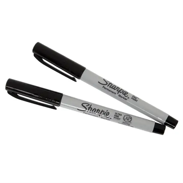 Sharp Sharpie ultrafijne permanente marker | Zwart | (2 stuks) Koop Vandaag