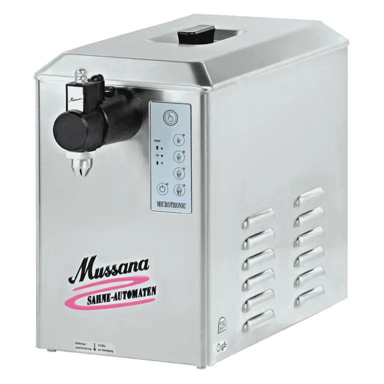 Beste Prijs HorecaTraders Slagroommachine Mussana| 4 Liter boy |270 x 440 x 470 mm