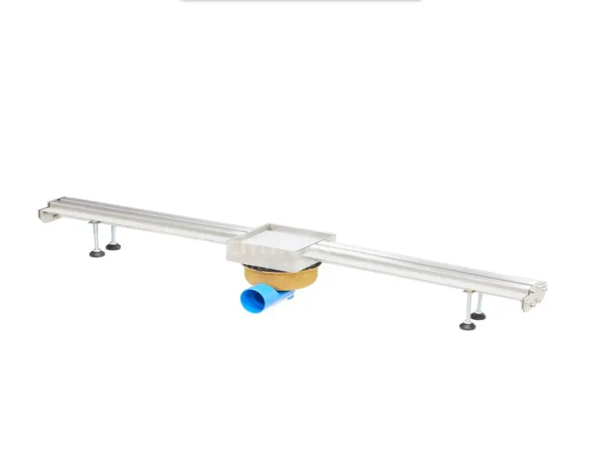 Koop Vandaag HorecaTraders Sleufgoot koppelbaar RVS 1000x50mm inlaatsleuf 8mm met uitlaat 50mm (tegelput)