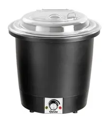 Bartscher Soeppan | Zwart | 10L | RVS Weekendaanbieding