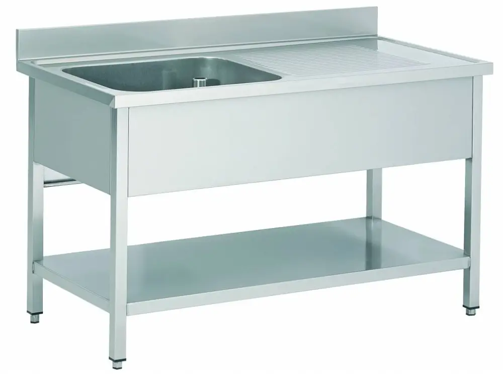 Combisteel Spoeltafel RVS Professioneel | 2 Formaten | kuip links Merkproduct
