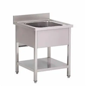 Veilige Betaling Combisteel Spoeltafel RVS Professioneel | 3 Formaten | Spoelbak Midden