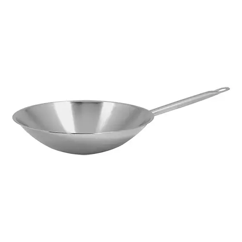 Koop Vandaag HorecaTraders Wokpan | RVS | 1.7 kg | 9 x Ø36 cm