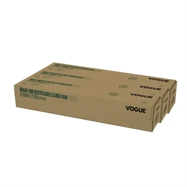 Vogue Wrap450 Eco Vershoudfolie Navulling | PVC | Pak van 3 Actieprijs