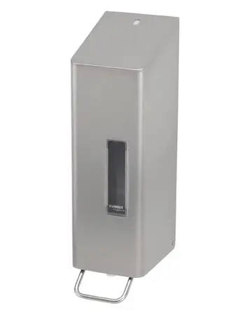 HorecaTraders Zeepdispenser 1200 ml RVS 32,7 x 9,7 x 14,8cm Op = Op