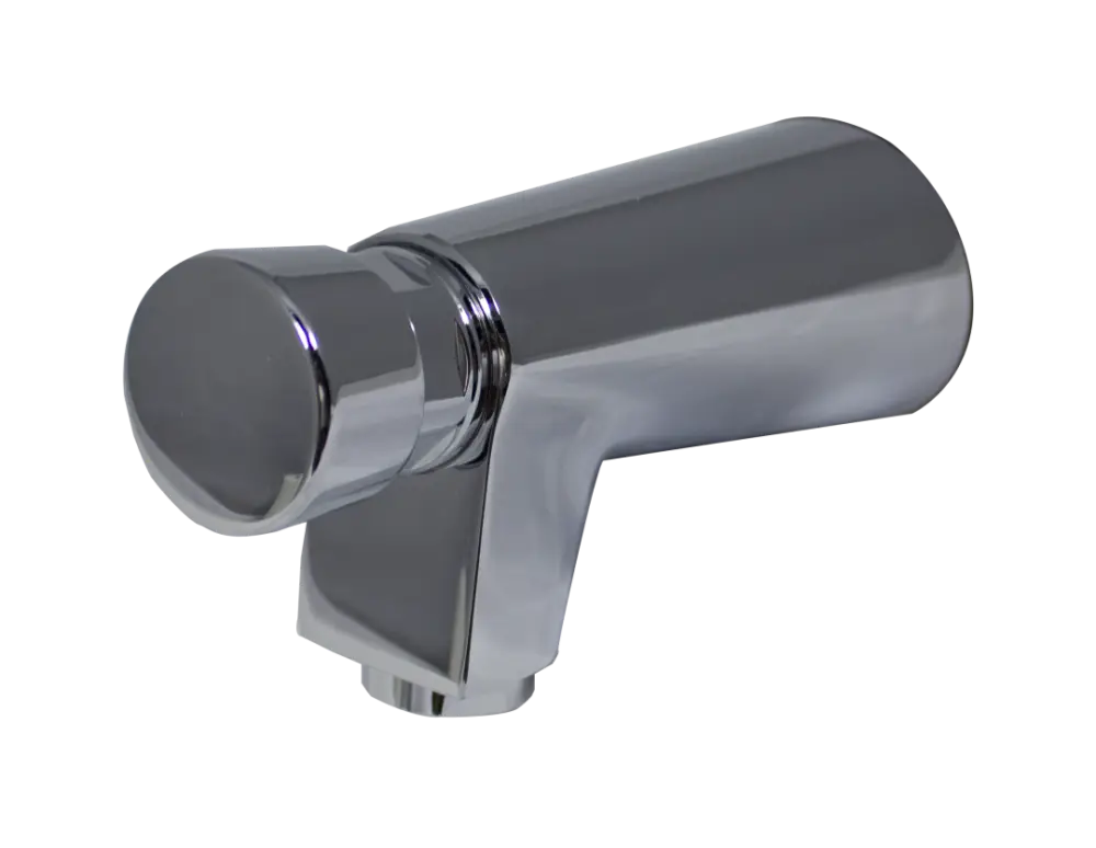 Uitverkoop HorecaTraders Zelfsluitende wandkraan | warm en koud water | Lengte 139mm