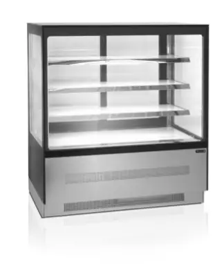 Actieprijs HorecaTraders Displaytoonbank | Gekoeld | Zilver | 900 x 750 x 1350 mm