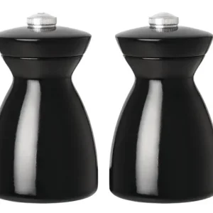 Flitsaanbieding Olympiazout- en pepermolen set zwart hout | 11,5cm