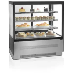 Uitverkoop HorecaTraders Displaytoonbank | Gekoeld | Zwart | 1200 x 750 x 1350 mm