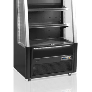 Bestseller HorecaTraders Open Front Koeler | Zwart | Laag | 2 tot 8 °C | 91,5 x 64 x 154 cm