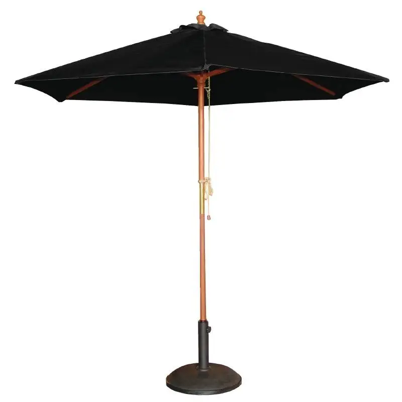 Koopje Bolero Zwarte Parasol rond Ø 2,5 meter
