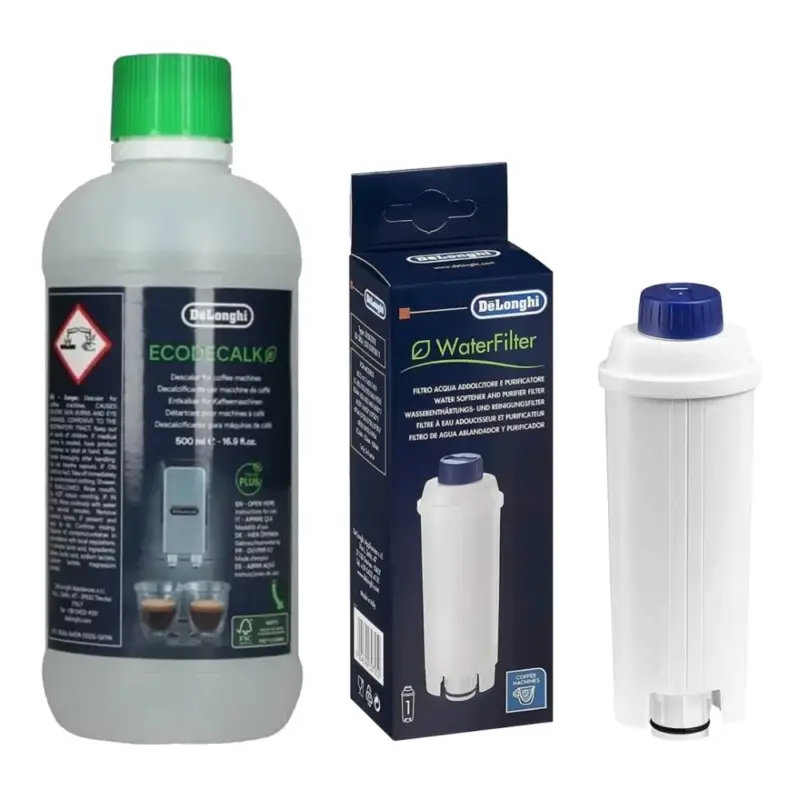 Fabrieksprijs Delonghi Onderhoudsset DLSC002 Waterfilter + DLSC500 Ontkalker
