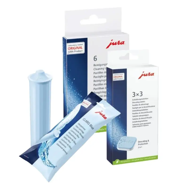 Jura Onderhoudsset Blue Filterpatronen + Ontkalkingstabletten + Reinigingstabletten Aanbieding