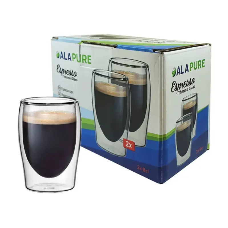 Alapure Dubbelwandige Espresso Thermoglazen Beste Prijs
