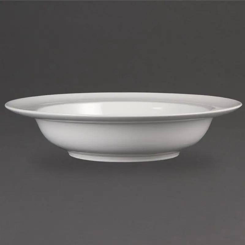Olympia Whiteware kommen met brede rand 22,8cm Koop Online