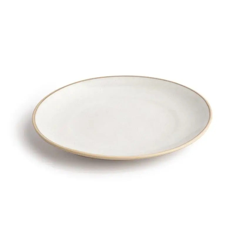 Olympia Canvas gewelfde borden wit 27cm Op = Op