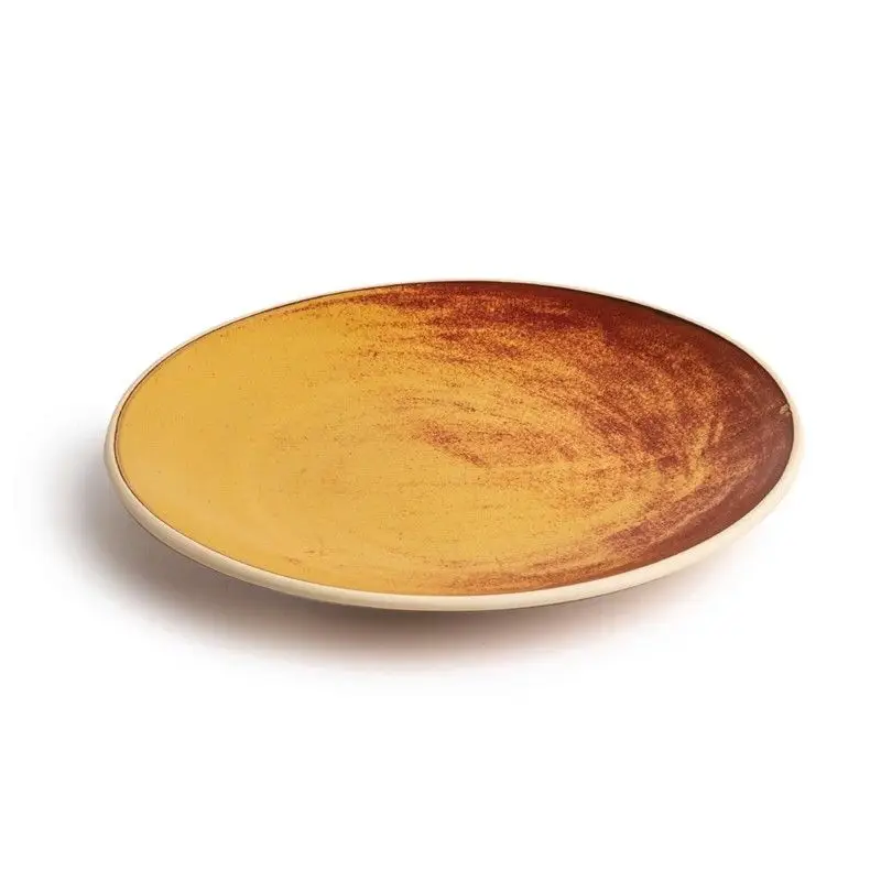 Laatste Versie Olympia Canvas gewelfde borden roestoranje 27cm