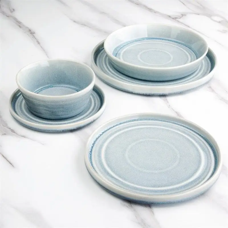 Beste Prijs Olympia Cavolo plat rond bord ijsblauw 22cm