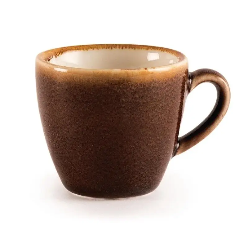 Voordeelprijs Olympia Kiln espressokopjes bruin 8,5cl