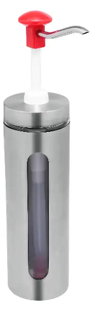 30ml sausdispenser met kijkvenster en rode drukknopbediening Bestseller