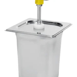 Veilige Betaling Sausdispenser 3 liter met gele drukknopbediening
