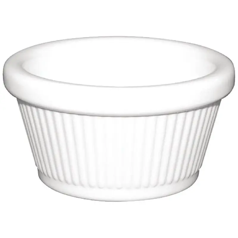Aanbieding Olympia Kristallon melamine ramekins geribbeld wit 5,7cl