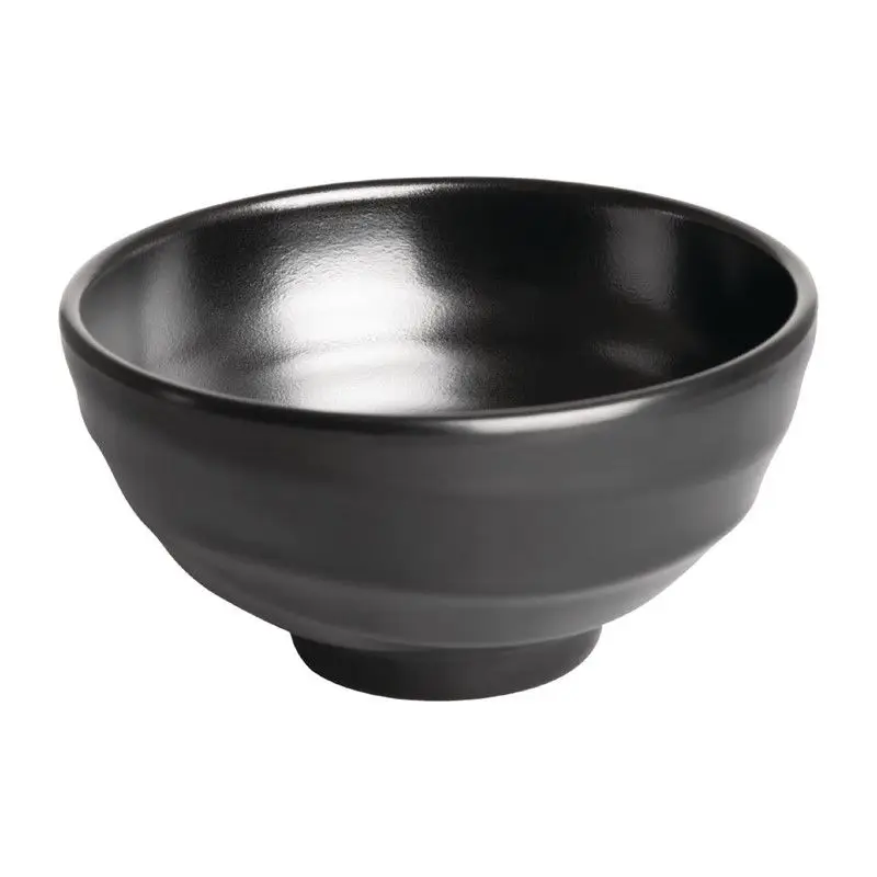 Snelle Levering Olympia Kristallon Fusion melamine rijstkommen zwart 11,4cm