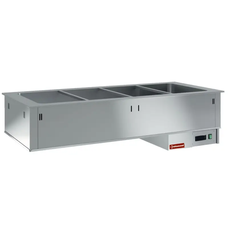 Veilige Betaling Droog bain-marie element, kuip 4x GN 1/1