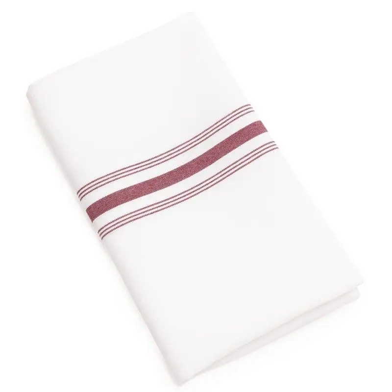 Bestseller Servetten bordeaux gestreept