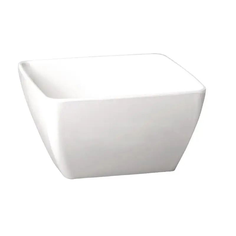 Lage Kosten APS Pure vierkante melamine kom wit 25x25cm
