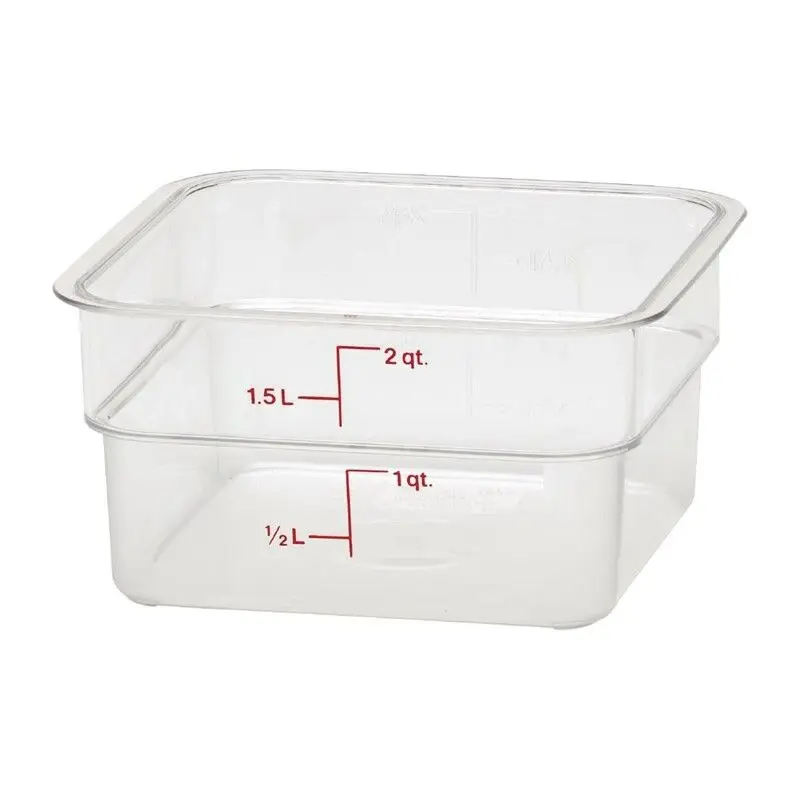 Betaalbaar Cambro Camsquare vierkante polycarbonaat voedseldoos 1,9L
