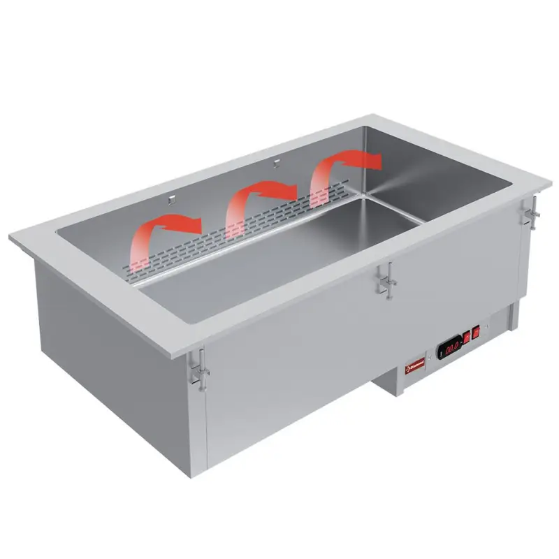 Direct Verzonden Bain-marie element 4 GN 1/1 - droog - geventileerd