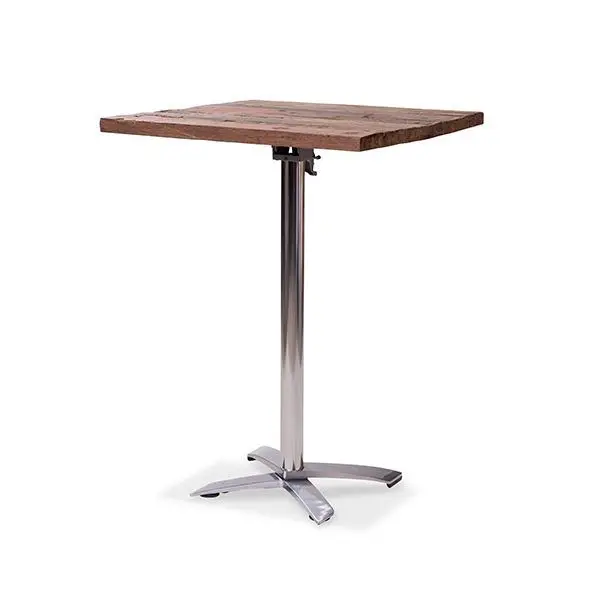 Bestseller X Cross high Aluminium 109cm, Old-Dutch Tabletop 80x80xcm
