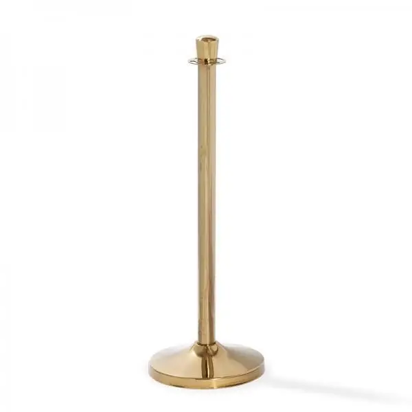 10100B - Barrier Royal Brass, Feet Ø 32cm, Post Ø 5cm, Height 95 cm, 8 kg Finale Uitverkoop