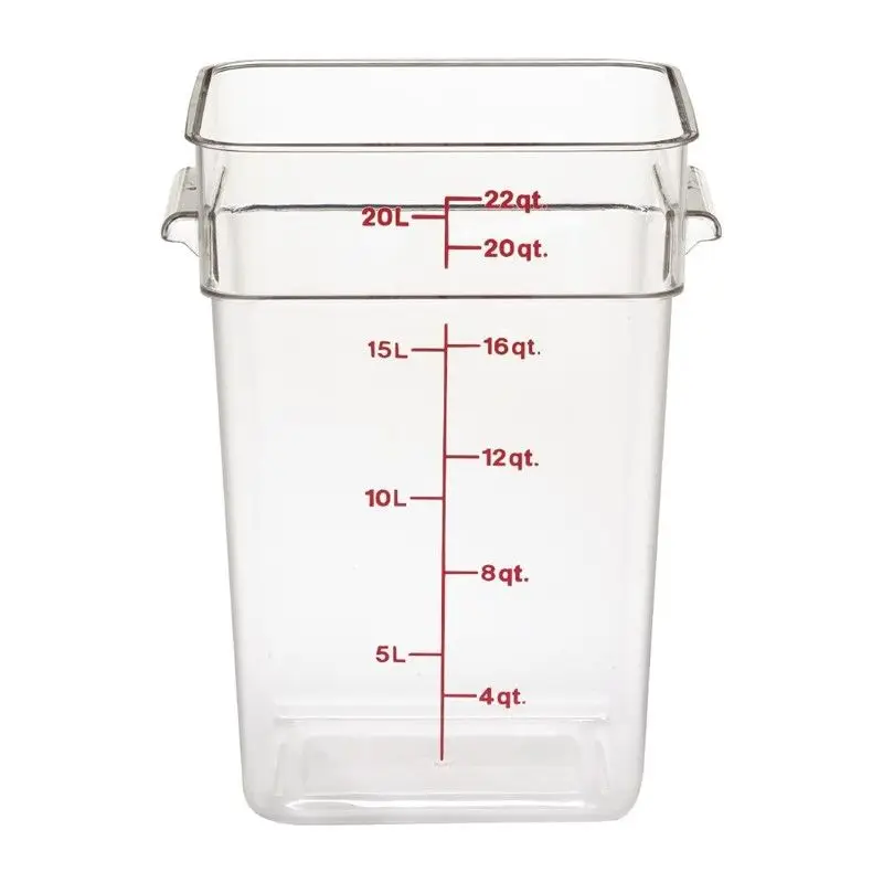 Tijdelijk Beschikbaar Cambro Camsquare vierkante polycarbonaat voedseldoos 20,8L