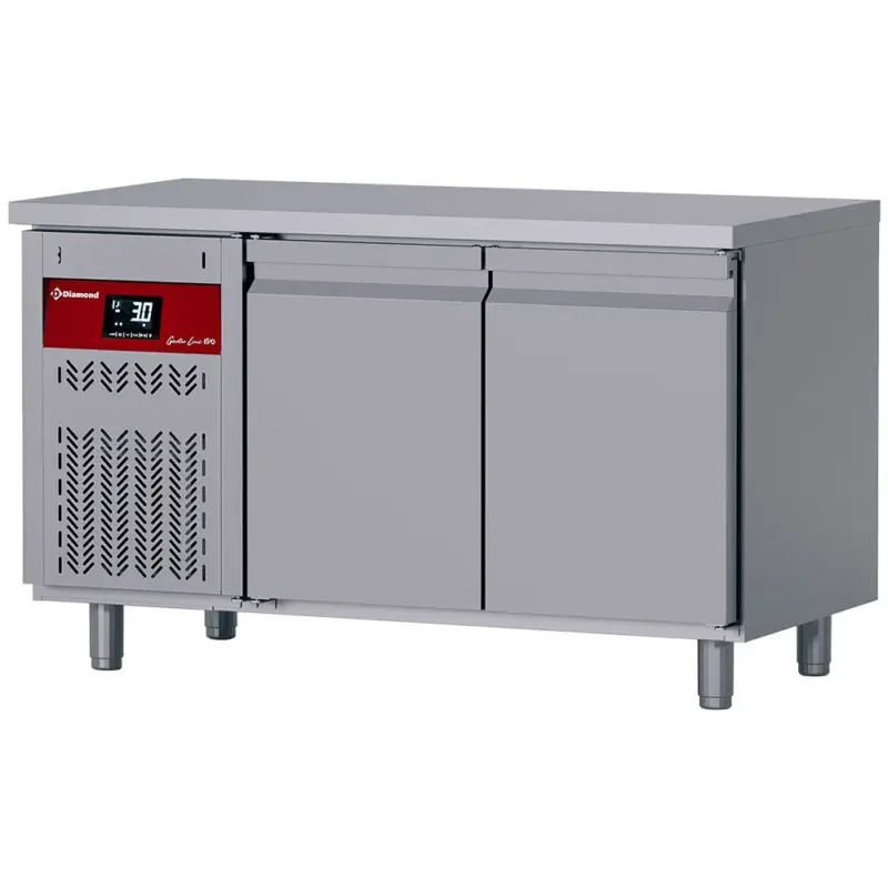 Betaalbaar Geventileerde koeltafel, 2 deuren GN 1/1, 260 Lit. groep aan linkerkant