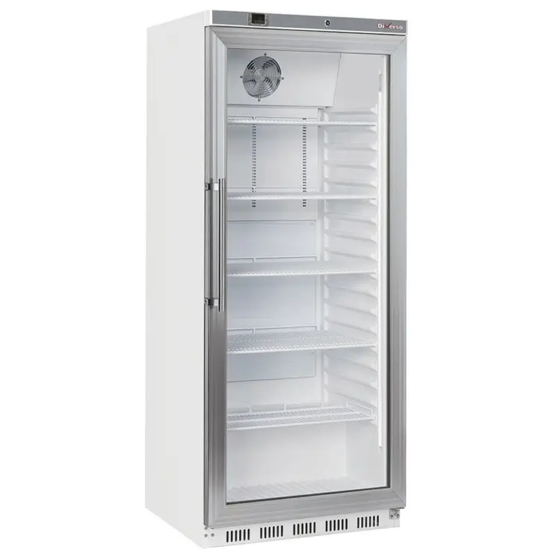 Rechtstreeks Van De Fabrikant Koelkast GN 2/1, glazen deur, geventileerd, 600 liter - wit