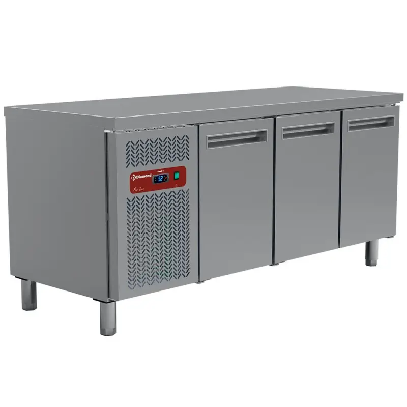 Finale Uitverkoop Koeltafel, geventileerd, 3 deuren GN 1/1 (405 liter)