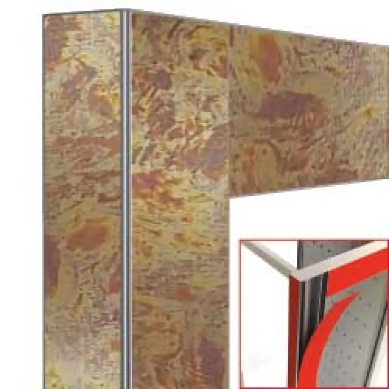 Speciale Aanbieding Deco vitrine 530Lt. Oud koper - magnetisch