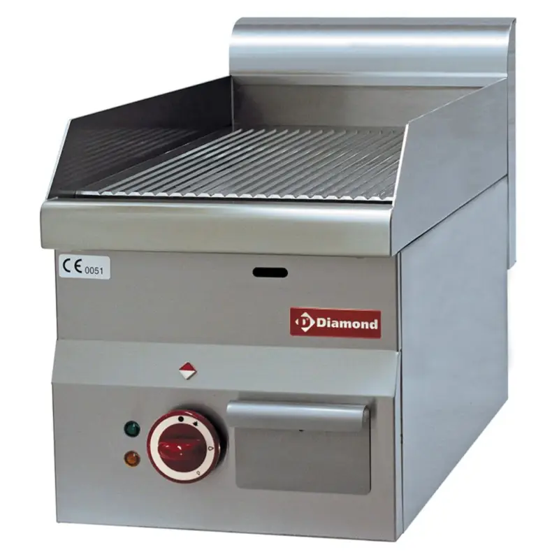 Dagaanbieding Elektrische braadplaat met geribde plaat -Top-