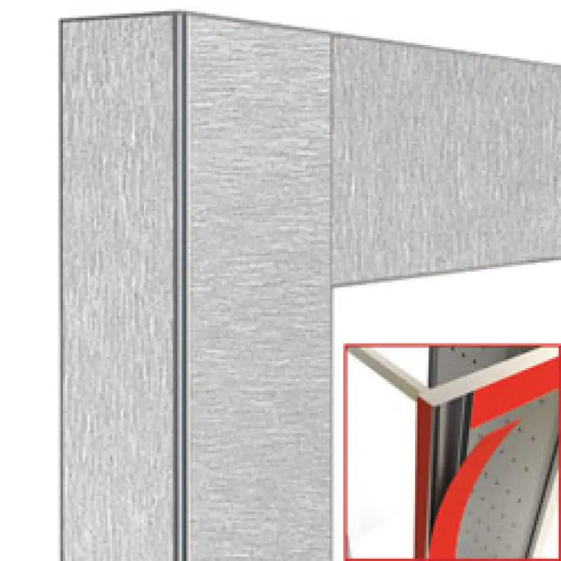 Voordeelprijs Deco vitrine 216 Lt. Satijn staal - magnetisch