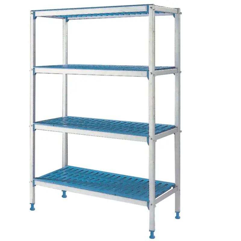 Beperkt Aanbod Lineaire rek in geanodiseerd aluminium GN 4 niveau's