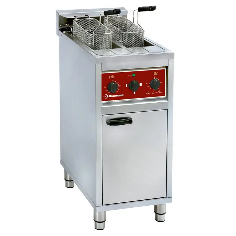 Electrische friteuse 2x 10 lit. op kast Beperkt Aanbod
